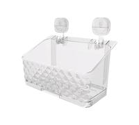 Étagère de rangement à ventouse - Organisateur de douche à ventouse - Panier de rangement mural - Étagère pour condiments de cuisine sans perceuse, organisateur de salle de bain avec trou