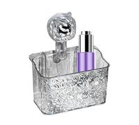 Étagère de rangement à ventouse - Panier de rangement à ventouse - En carton ondulé - Panier mural avec évacuation de l'eau - Pour cuisine, salle de bain, chambre à coucher, appartement, camping-car