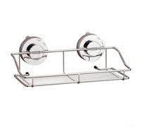 Étagère de rangement à ventouse sans perçage en acier inoxydable pour salle de bain - Panier de douche mural pour carrelage, verre, marbre