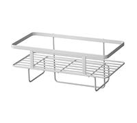 Étagère de rangement améliorée au-dessus des toilettes, salle de bain en fer avec crochets de suspension, pas de montage mural nécessaire, solution gain de place à 1 niveau pour les petites salles de