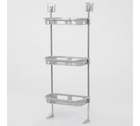 Étagère de rangement au-dessus des toilettes - Organiseur de salle de bain sans perçage, étagère peu encombrante pour petites salles de bains, installation facile, idéale pour maximiser l'espace