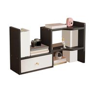 Étagère de rangement - Bibliothèque simple avec longueur rétractable, solution de rangement flexible pour divers scénarios, idéale pour l'organisation de la maison ou du bureau