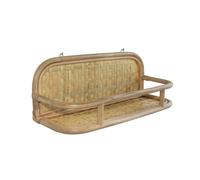 Étagère de Rangement - Box and Beyond - 40 5 x 15 5 x 15 cm - Bois et Métal Blanc - Fixation Murale - Style Vintage et Bohème