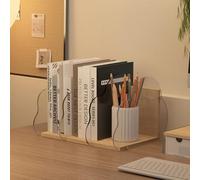Étagère de Rangement Bureau Simple Rangement de à Livres et dossiers Divers, présentoir, étagère Bureau a Poser sur Porte Revue(Clear,46.5cm)