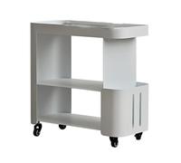 Étagère de rangement carrée pour salon, table basse mobile, table d'appoint avec roulettes, table de chevet pour chambre à coucher, meuble tendance