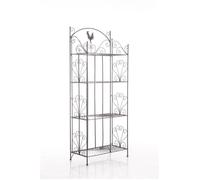 Etagère de Rangement - CLP - Mia - Fer Forgé - 4 Surfaces - Bronze - Design Contemporain