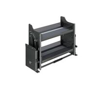 Étagère de rangement coulissante à deux niveaux for placard, organisateur coulissant placard, capacité de charge 15 kg, idéale for le rangement et l'organisation des aliments condiments(460X280X540mm)