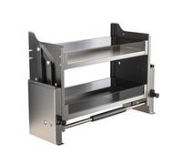 Étagère de rangement coulissante robuste pour cuisine - Support mural pour assaisonnement et panier gain de place pour bar et café (550 mm) - Maximise l'efficacité du stockage