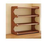 Étagère de Rangement de Bureau en Bambou - Support de Rangement Compact à 2 Niveaux pour Livres, décoration et Papeterie - Idéal pour Le Bureau à Domicile, Le dortoir ou Le Studio