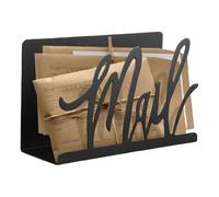 Étagère de rangement de courrier, support de trieur de lettres, plateau de rangement de fichiers, support de présentation d'enveloppes en métal, support pour cartes postales pour bureau, maison