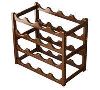 Étagère de rangement de vin - Organisateur de vin, étagère de table pour bouteilles de vin | Armoire à vin en bois pour 20 bouteilles, 4 niveaux modulaire présentoir à vin étagère de bar pour