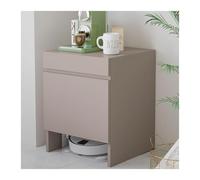 Étagère de rangement en bois pour robot balayeur - Gain de place - Design caché avec couvercle coulissant pour changer facilement l'eau - Idéal pour le salon, la chambre à coucher, la cuisine