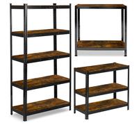 Étagère de rangement en métal 180 x 90 x 40 cm Humberg HR-852 noir