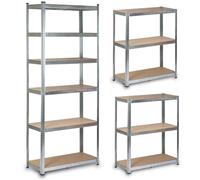 Humberg Étagère de rangement 2 en 1 – 222×90×40 cm, 6 tablettes, 600 kg