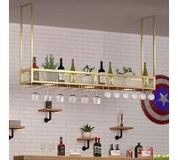 Étagère de rangement en métal pour verre à vin et étagère de rangement de style européen réglable en hauteur