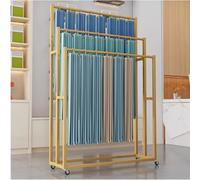 Étagère de rangement en tissu avec roulettes, présentoir en métal pour échantillons de textile, organisateur de rideaux sur pied pour boutiques et expositions