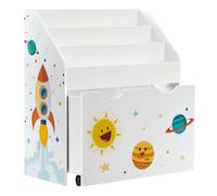 Étagère de rangement enfant pour jouets et livres - SONGMICS - GKR41WT - Blanc - 62,5 x 29,5 x 70 cm