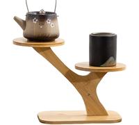 Étagère de rangement et d'exposition universelle en bois à plusieurs niveaux pour pots de fleurs, idéale pour ranger pots de fleurs, vases et jardinières ; parfaite pour les chambres, les bureaux et l