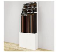 Étagère de rangement et présentoir pour ceinture de vente au détail Orga Porte-ceinture de placard pour homme Boutique Écharpe et porte-monnaie Support à cravate et porte-sac à main