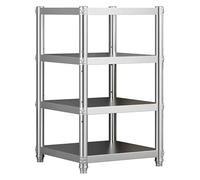 Étagère De Rangement Étagère De Cuisine En Acier Inoxydable, Étagère De Rangement Étroite Multifonctionnelle, Étagères Robustes Réglables En Hauteur For Garage, Bureau, Bibliothèque D'angle(45x25x120c