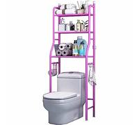 Étagère de rangement étanche à 3 niveaux en acier inoxydable pour salle de bain - Économie d'espace - Pour machine à laver et accessoires de salle de bain - Design moderne