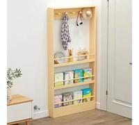 Étagère de rangement étroite - Organiseur peu encombrant pour la maison et le bureau, bibliothèque à 3 à 4 niveaux pour chambre à coucher et salon, design mural, idéal pour le rangement de porte
