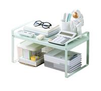 Étagère de rangement extensible multifonction pour la maison et le bureau Vert/jaune/blanc/noir Taille réglable (L 36 x l x H 28 x H)