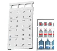 Étagère de rangement extensible - Organiseur de penderie réglable - Séparateur de rangement extensible - Étagère de séparation antidérapante en acier au carbone - Étagère télescopique peu encombrante