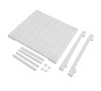 Étagère de rangement extensible pour placard, robuste, peu encombrante, organisateur d'armoire réglable pour cuisine, salle de bain, garde-manger, acier au carbone, plastique, (Longueur 27-38 cm /