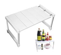 Étagère de rangement extensible sous évier pour salle de bain et cuisine, organiseur de placard rétractable pour dessus de table et buffet, solution de rangement réglable (lot de 1)