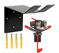 Étagère de rangement facile - 780 g - Support mural vertical pour outils de garage, équipement de rangement pour tarière à glace robuste pour équipement de sport, câble, jardin, garage, intérieur en