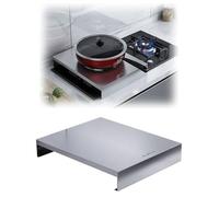 Étagère de rangement for couvercle de table de cuisson en acier inoxydable - Acier 316 - Compatible avec les plaques de cuisson à gaz, à induction et électriques(L40xw48xh9cm)