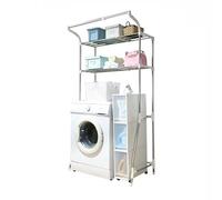 Étagère De Rangement for Toilettes,étagère De Salle De Bain À 2 Niveaux,Support De Toilette en Acier Inoxydable, Longueur Rétractable, for Buanderie, Toilettes