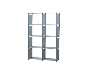 Etagère de rangement - Herzberg - HG03343-GRY - 8 niveaux - Gris - 125 cm de hauteur