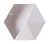 Étagère de Rangement Hexagonale, étagère Flottante Murale Géométrique Simple, étagères Hexagonales pour Mur, étagères Flottantes Hexagonales Fixées au Mur, étagère Flottante(Blanc)