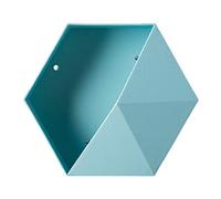 Étagère de Rangement Hexagonale, étagère Flottante Murale Géométrique Simple, étagères Hexagonales pour Mur, étagères Flottantes Hexagonales Fixées au Mur, étagère Flottante(Bleu Ciel)