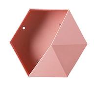 Étagère de Rangement Hexagonale, étagère Flottante Murale Géométrique Simple, étagères Hexagonales pour Mur, étagères Flottantes Hexagonales Fixées au Mur, étagère Flottante(Rose)