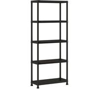 Etagère de rangement - KETER - ETAGERE PLUS 75/5 - 5 tablettes - Noir