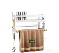Étagère de rangement magnétique multicouche pour réfrigérateur, cuisine, salle de bain ou balcon, organiseur robuste en acier au carbone avec revêtement antirouille, capacité de charge de 30 kg (B)