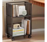 Étagère de rangement mobile avec roulettes, organiseur fin à roulettes pour espaces étroits, étagère coulissante