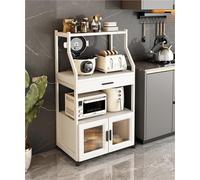 Étagère de rangement moderne autoportante multifonction pour four à micro-ondes avec meuble de sol élégant pour le salon et la cuisine