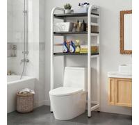 Étagère de rangement multifonction à 3 niveaux pour salle de bain, forte capacité de charge, gain de place, étagère pour toilettes, balcons et buanderies