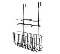Étagère de Rangement Murale Créative en Fer Noir pour Clés et Objets | Design Polyvalent Mural, Structure Garde-corps et Conduit D’air, Usage Maison Salon, Noir
