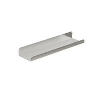 Étagère de rangement murale moderne en métal avec rebord pour salon, chambre à coucher, salle de bain et cuisine, organiseur élégant argenté (60 x 12 x 4 cm)