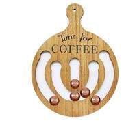 Étagère de rangement murale pour dosettes de café - Porte-capsules en bois - Organisateur de boissons décoratif | Disposition élégante de plan de travail de cuisine pour cafés, espaces de vie, vitrine