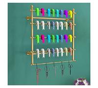 Étagère de rangement murale robuste pour rouleaux de vinyle - Organiseur d'artisanat à 5 couches avec barre transversale amovible pour ateliers, magasins de fleurs et magasins de gâteaux