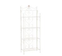 Etagère de rangement pliable Lenja avec 4 niveaux , Crème antique