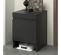 Étagère de rangement pour aspirateur robot, table d'appoint multifonctionnelle, construction en bois massif durable, conception à forte capacité de charge, plaque supérieure amovible