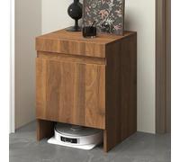 Étagère de rangement pour aspirateur robot, table d'appoint multifonctionnelle, construction en bois massif durable, conception à forte capacité de charge, plaque supérieure amovible