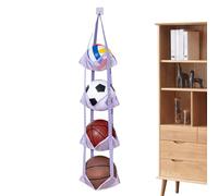 Étagère de Rangement pour Ballons, Grande capacité, en Maille, Peu encombrante, Organiseur de Basket-Ball au-Dessus de la Porte, pour Basket-Ball, Volley-Ball, Maison, Chambre à Coucher, Salon